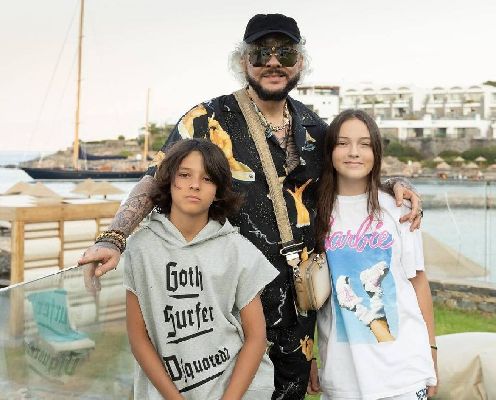 Филипп Киркоров с детьми (фото: Telegram @official_kirkorov)