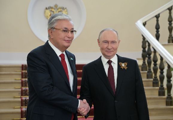 Владимир Путин и Касым-Жомарт Токаев (Фото: РИА Новости/Алексей Никольский)