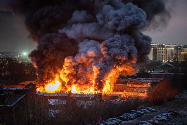 В Ленинградской области подожгли склад с гумпомощью для военных на СВО и детей