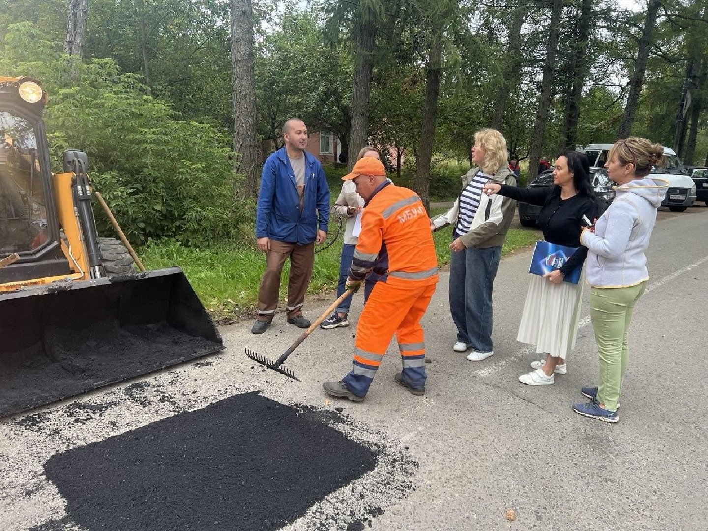 Дорогу в посёлке Лесной отремонтировали после обращения жителей