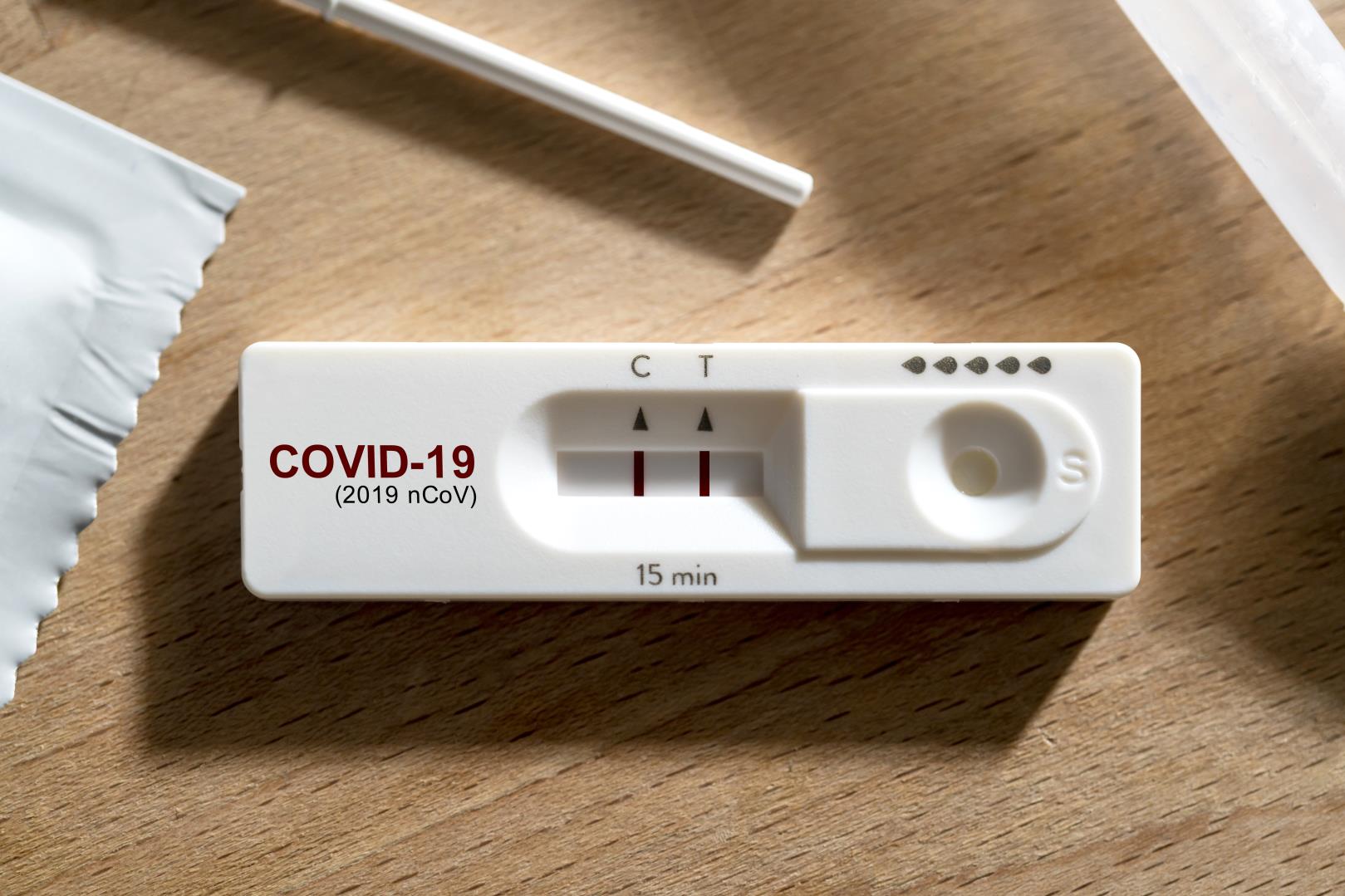Фото теста на коронавирус