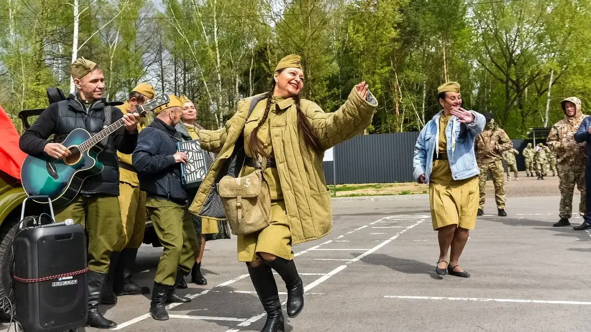 Агитбригада провела концерт в Центре контрактников в Балашихе