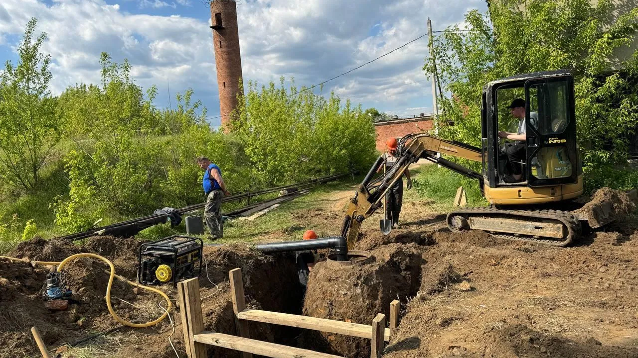 Капремонт водопроводных сетей начался в деревне Большое Буньково